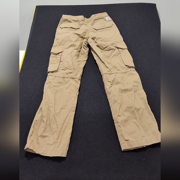 Carhartt Men's Relaxed Fit Straight Force Tan Cargo Pants, 30x30 - Picture 6 of 13
